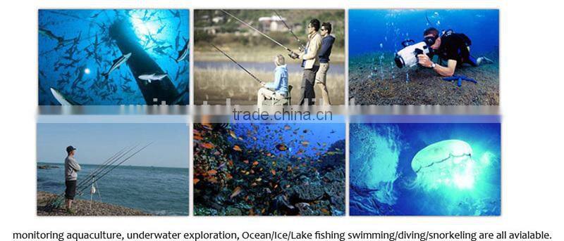 30M(100FT) 1000TVL 12 White Light 7" TFT Color LCD Underwater Fishing Camera Fish Finder Video Camera 30m Cable DVR Recorder