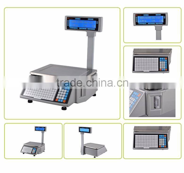 Digital thermal label scale for fresh market RLS1000/Hot sale barcode scale and balance machine