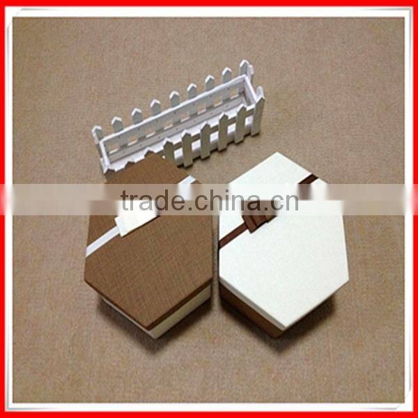 Fancy Special Polygonal Brown Color Candy Storage Paper Gift Box Wholesale