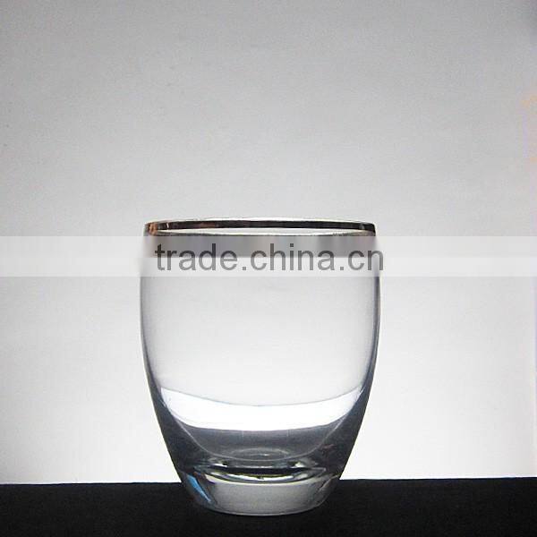 High white material cup glass for whisky vodka