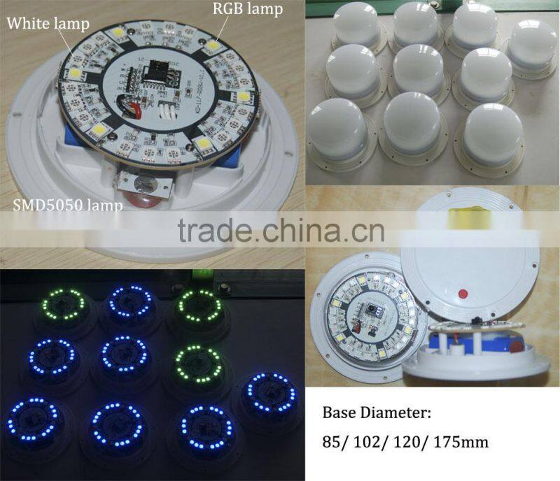 rechargeable battery LED plastic light pots in good price