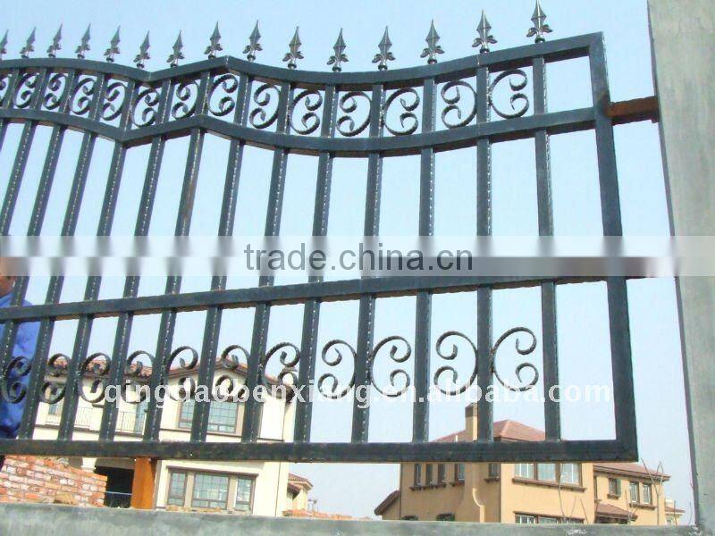 wrought iron fence,stairing,guardrail