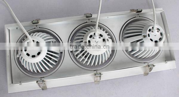 20w 30w 40w 60w 90w adjustable recessed rectangle led grille light