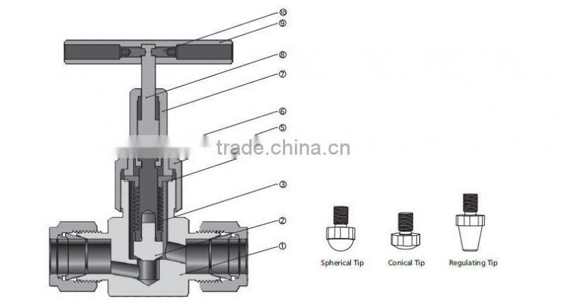 Stainless steel 316 316l 304 304l 3/8 3/8" in inch fractional metric tube socket butt weld bellow seal globe valve