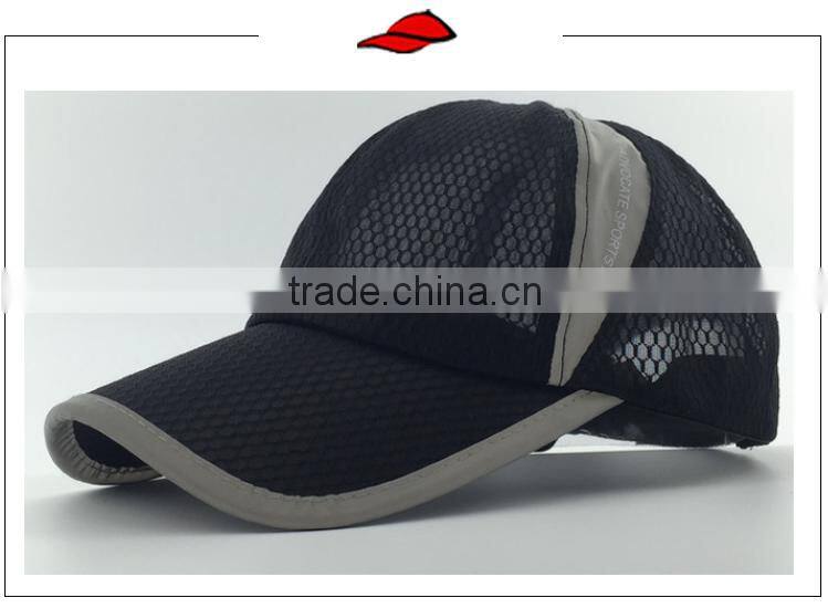 High quality comfortable soft casual outdoor sport custom promotional dry fit polyester running cap