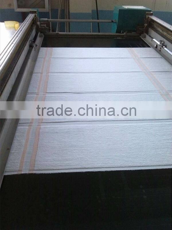 5 star Luxury Hotel Satin Border Hand Towels Yarn Dyed