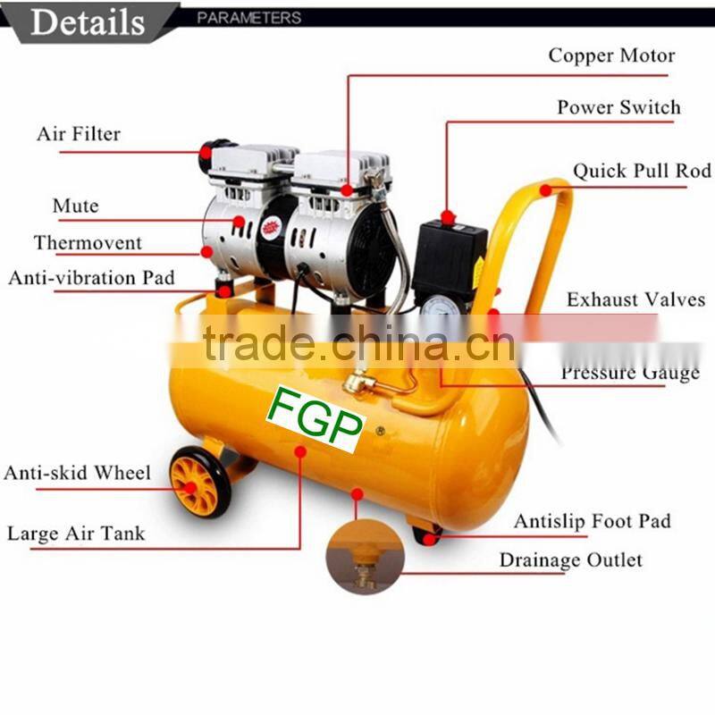 Silent best seller oil free air compressor silent breathing air compressor used