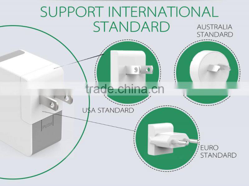 2016 new 2.4A 2ports smart fast wall charger with EU plug