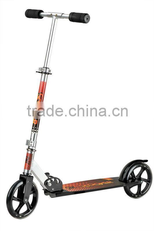 MB-200B 2015 PUSH scooter 205mm PU wheel scooter adults, adult aluminum 2 wheel scooters (EN EN71/ASTM /CE certificate)
