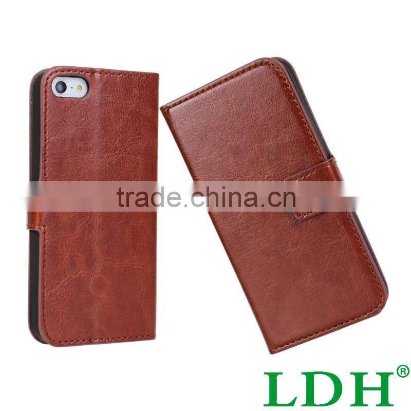 Luxury Brown Leather Wallet Flip Cover Case For Samsung Galaxy S7 S3 S4 S5 Mini S6 Edge Plus Note 3 4 G530 Phone Shell Cases
