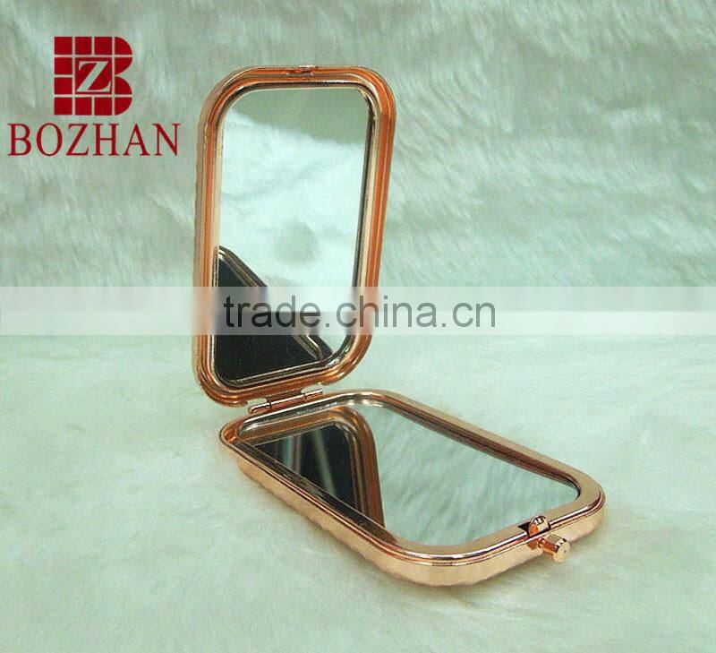 Good quality & sale castle rhinestone makeup mirror/ charm castle pocket mirror/high quality rhinestone cosmetic mirror