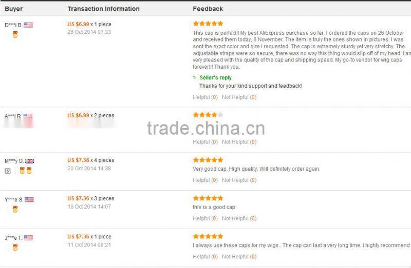 Stretch wig cap in stock for hair products Wig liner