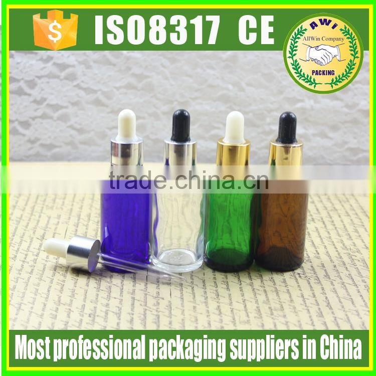 Screw Cap Sealing Type black frosted glass dropper bottle