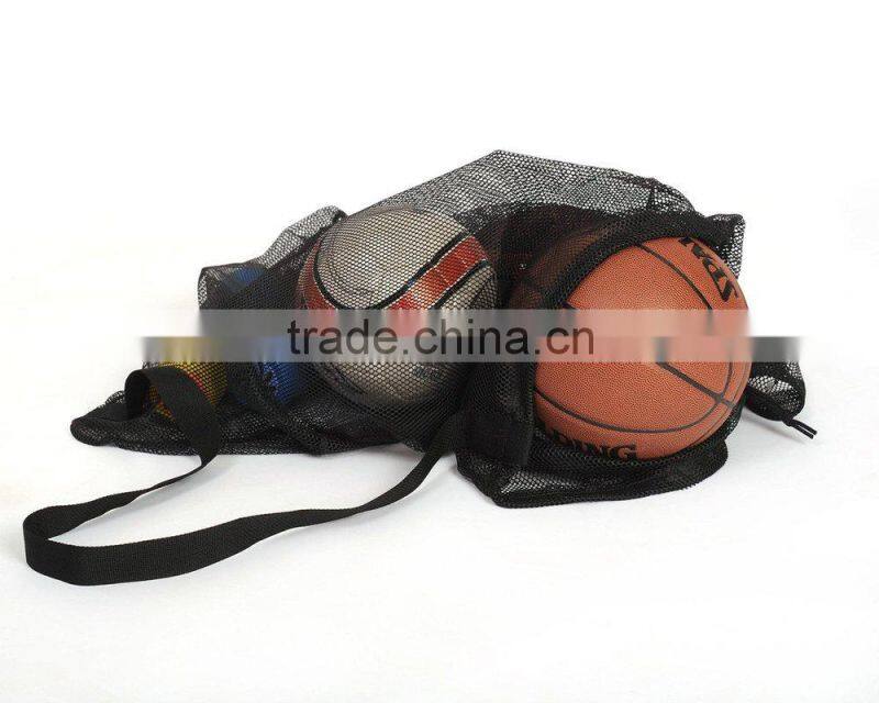 Mesh Ball Bag With Shoulder Strap. 30 x 40 Inches with Drawstring Closure