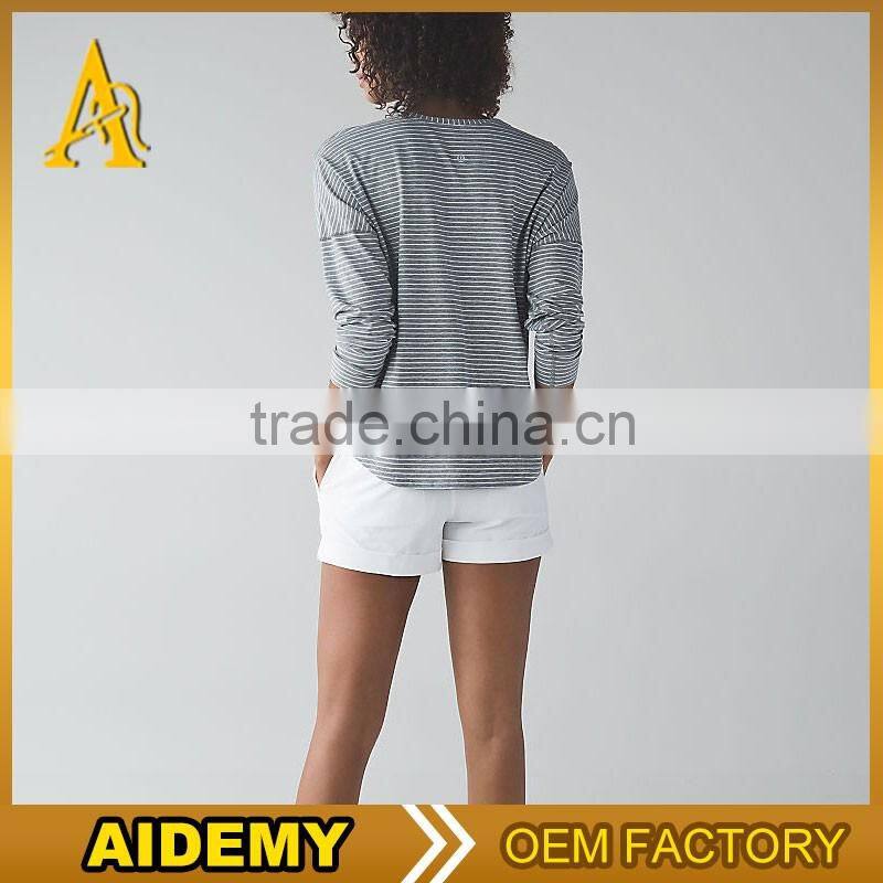 Custmized design color promotion sport women tshirt