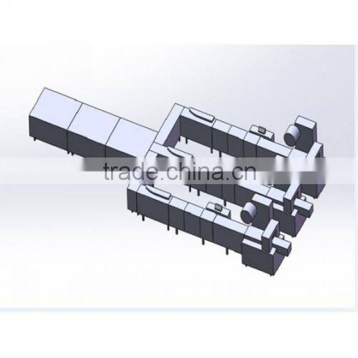 Back sealing Flow chocolate bar packing machine with Stainless steel frame