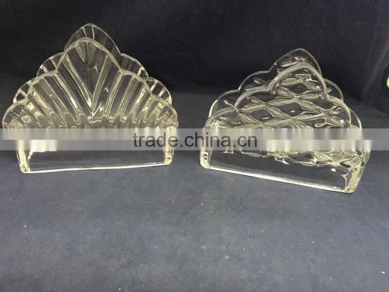 hotel decoration machine pressed glass paper towel holder