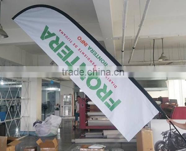 Wholesale High Quality Wind Resistant Telescopic Beach Flag Pole