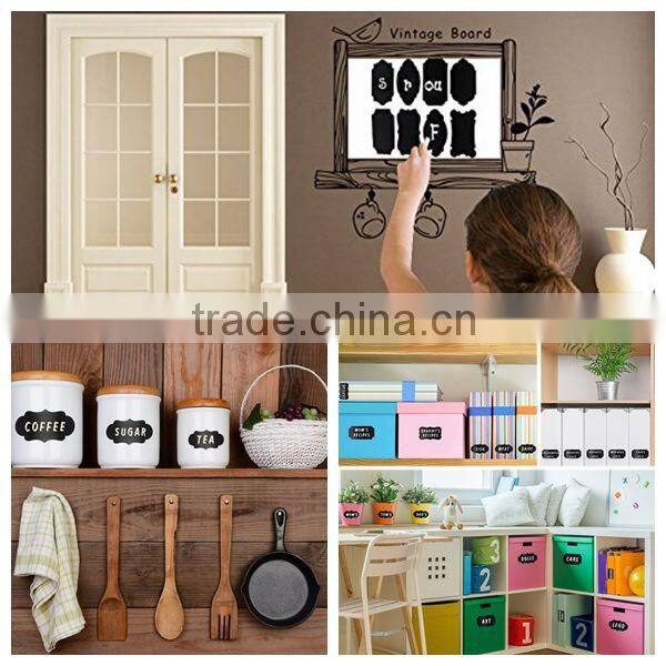 Juice Bottle Vinyl Chalkboard Label-custom size & package-kitchen/ restaurant label-Kids popular-Good for painting and writing.