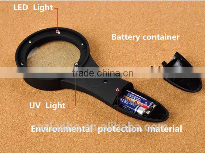 2016 New TH600559 10X loupes ABS material high quality frosted rubber magnifying lens