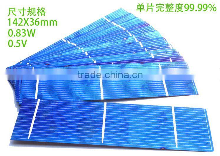 142*36mm 0.83W Cutted Solar Cell for Sale