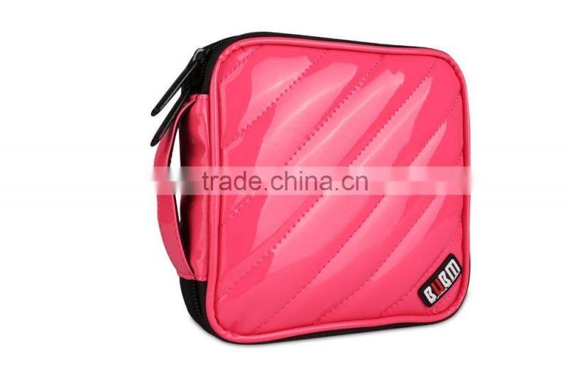 New Product BUBM SHENZHEN PU Pink CD DVD Case WHOLESALE