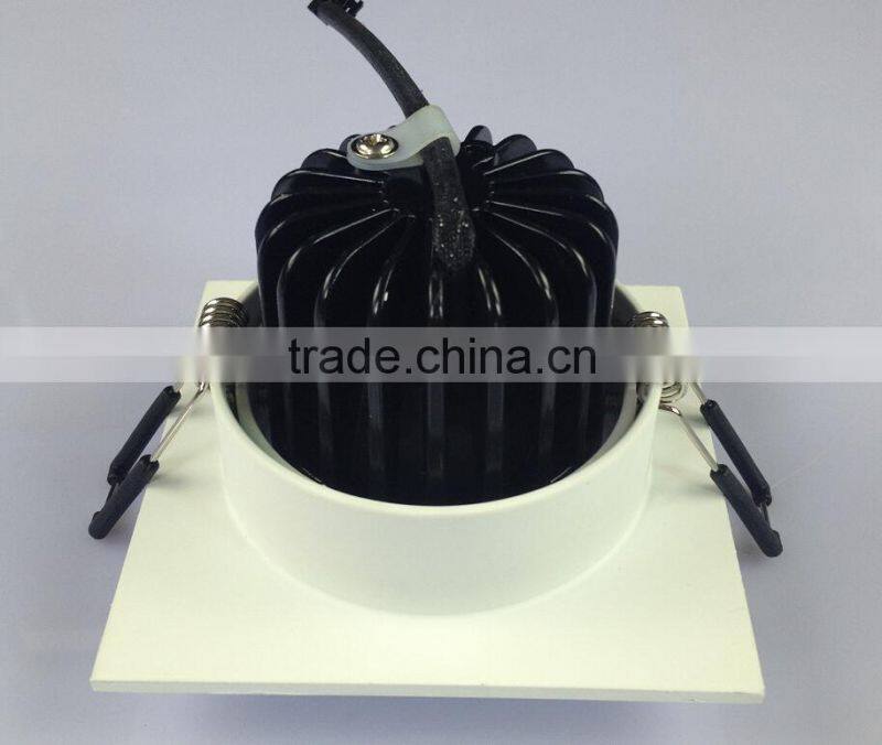 adjustable ce saa 9W high power cob led square downlight