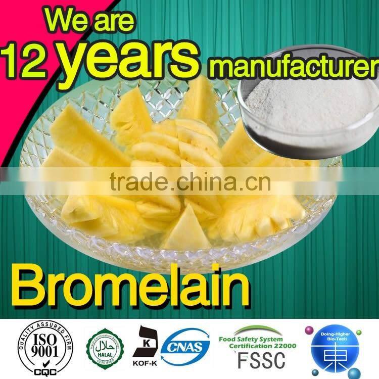 China 100% natural pineapple extract bromelain plant extract bromelain 9001-00-7