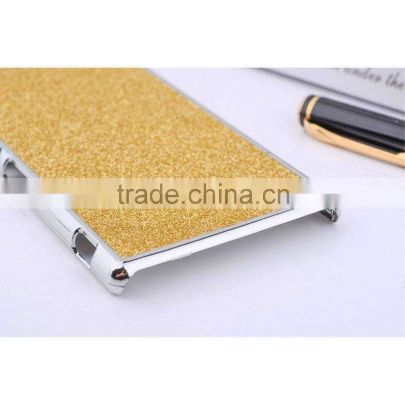 Glittery Powder Leather Plated PC Case for Sony Xperia Z4, PC Case for Sony Xperia Z4,Case for Xperia Z4