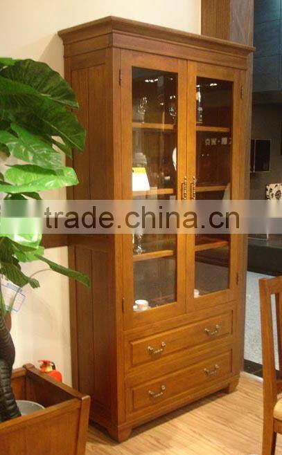 Traditional Chinese style Wooden wine cabinet,retro cellarette
