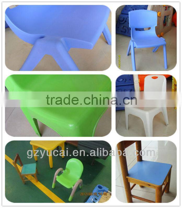 Double school desk and chairs