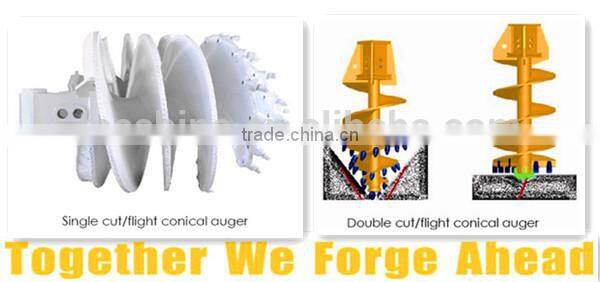 drilling auger with double start head ,customized cutting tooth,hot sales
