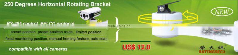 Smart rotating bracket cctv security camera usage ptz