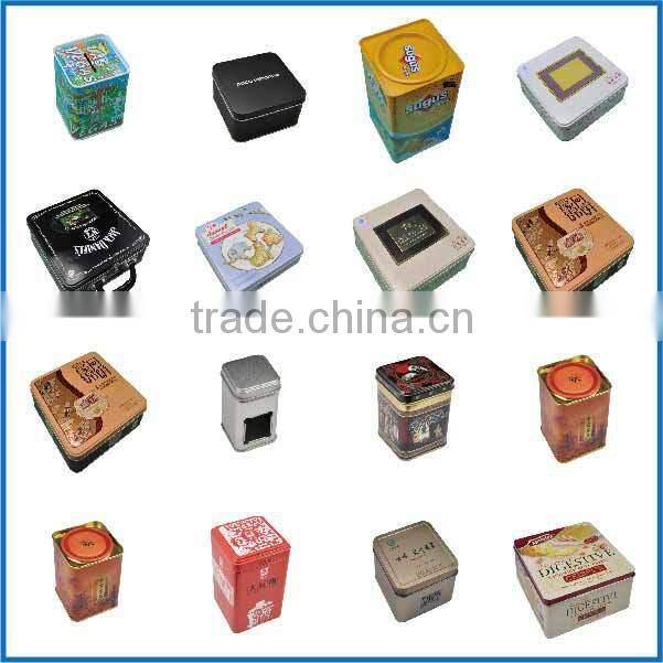 decorative thin metal music tin box