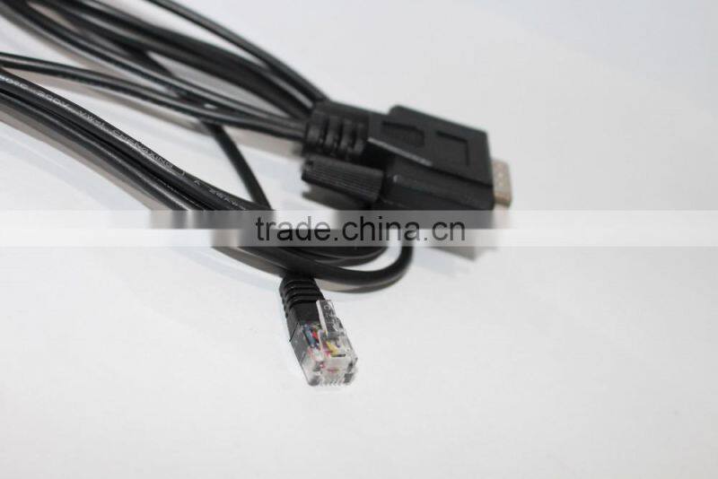 PVC cable DB 9m to Rj11 wire hareness for PC connector