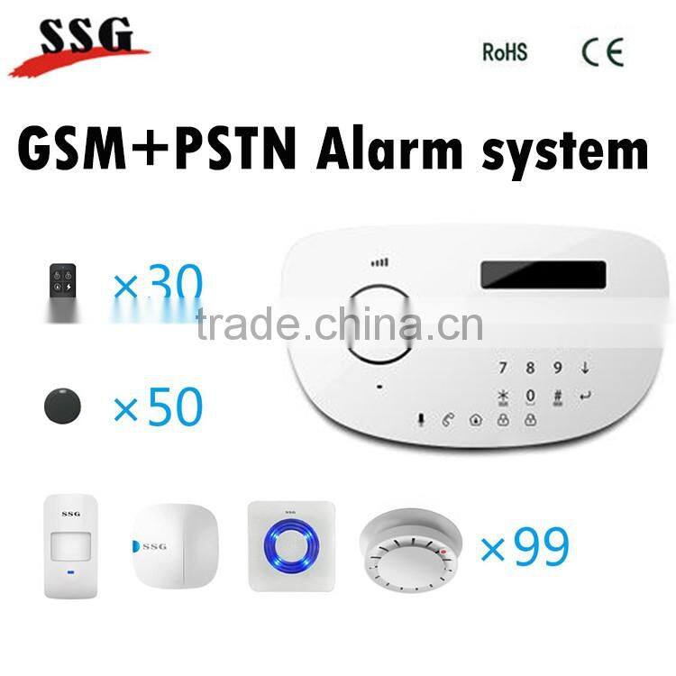 Remote control smart Wifi alarm system control by App home security alarm system
