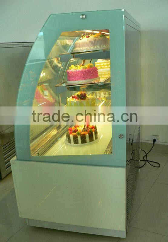 Cake display chiller frost free with temp.+3~+10degree C