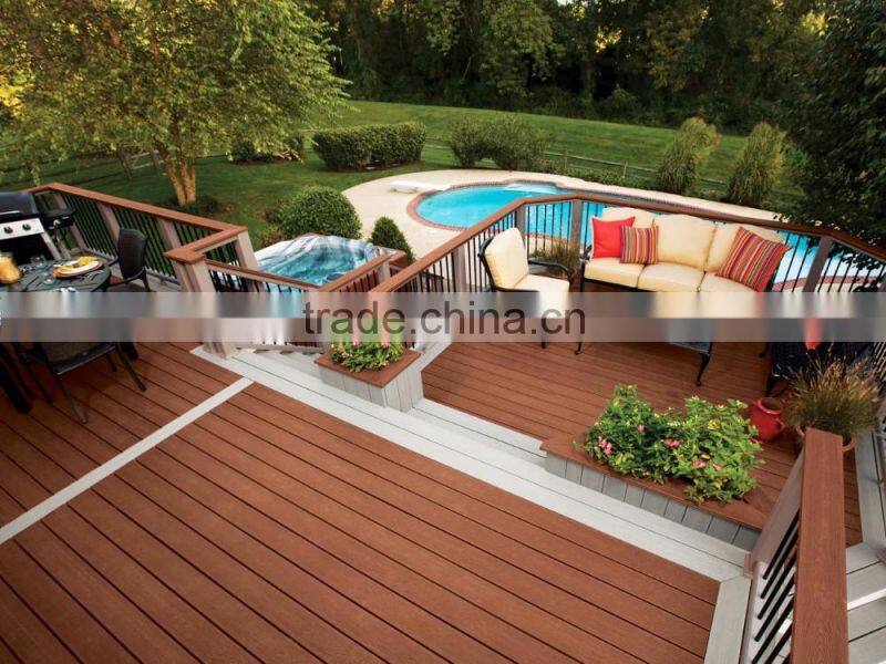 Wood plastic composite decking outdoorb wpc flooring/wpc decking flooring