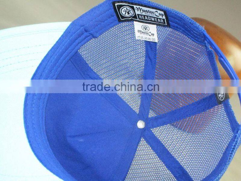 High quality custom 5 panel trucker cap with 3D embroidery