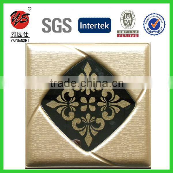 2016 European artistic 3D PU leather covering wall panel ceiling panel, 3D leather wall panel