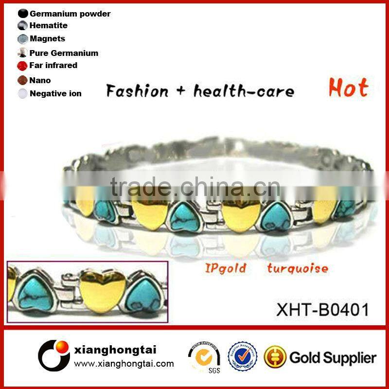 2015 stainless steel 18k gold plated jewelry set