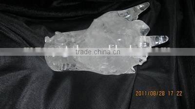 Nature clear Crystal dragon skull for sale