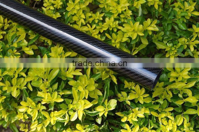 Juli professional supplier high strenght corrosion resistance custom 3k gloss carbon fiber tube/pipe