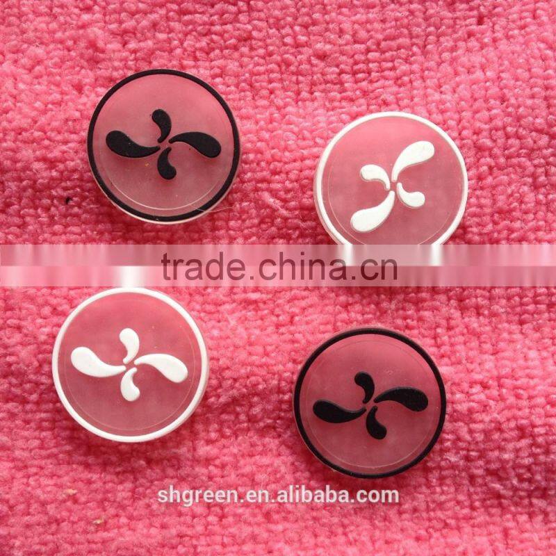 2D or 3D transparent PVC rubber patch for sportwear