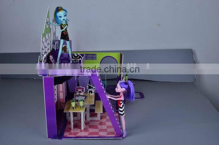 Russian 3D Puzzle child toys 3D DIY house