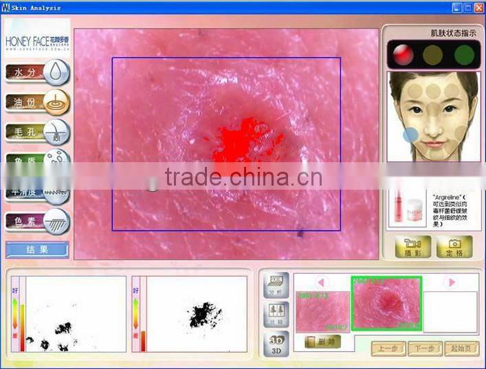 Hot-selling touch screen digital facial skin analyzer beauty machine BD-P006