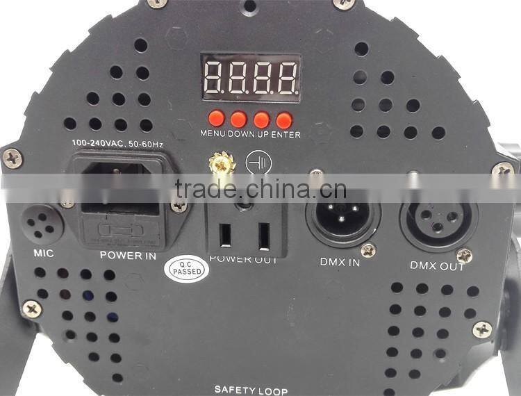 Three Years Warranty IR Remote DMX Wash Par64 4in1 RGBW 80w LED COB Par