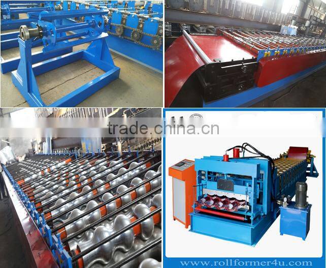 Glazed Tile roof cold Roll Forming Machine steel profile aluminum machine glazed steel tile