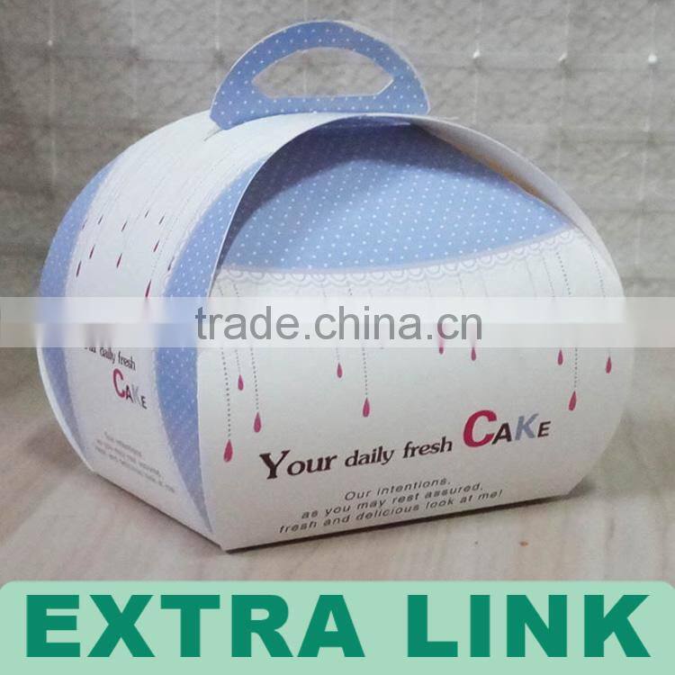 China Manufacturer Cupcakes With Handle And PVC Window Cheese Box