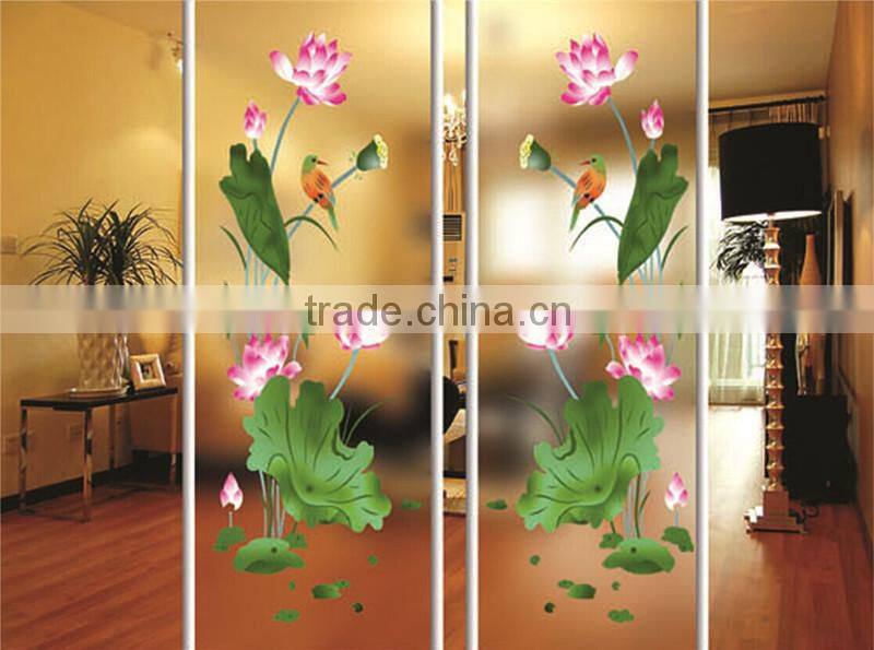 Top quality interior frosted art doors glass